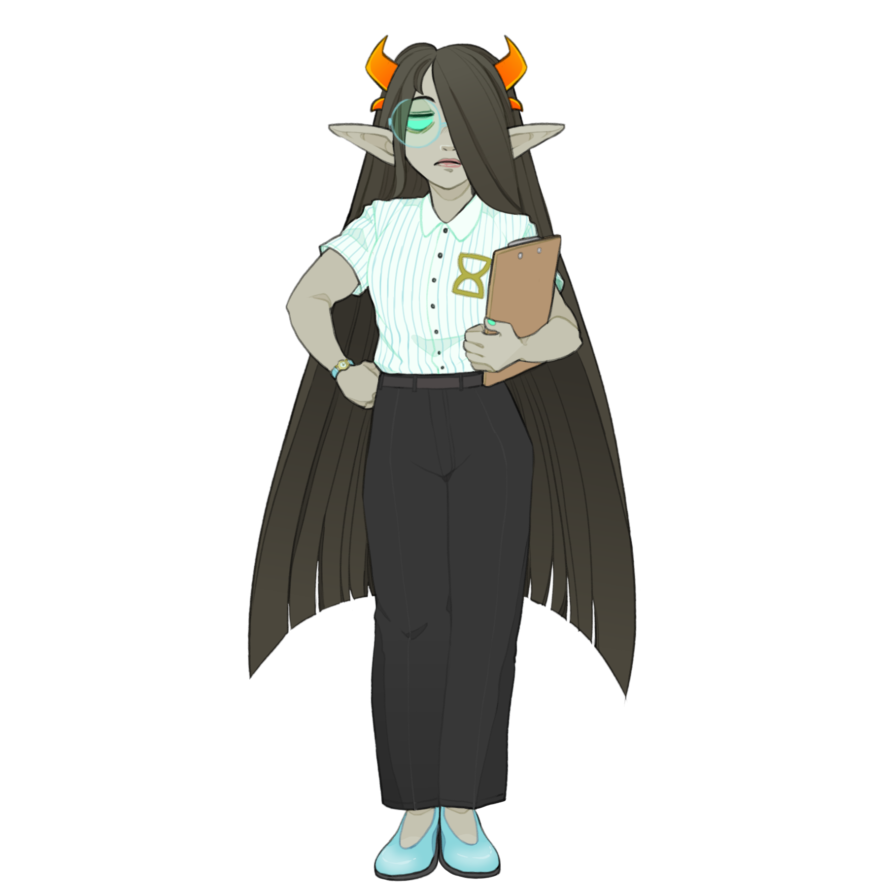 Full Body in Pencil Style of a fantroll.