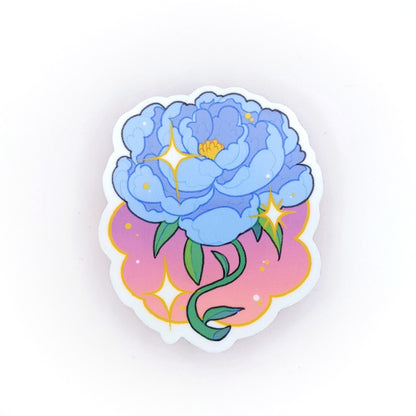 Moonlit Peony Sticker