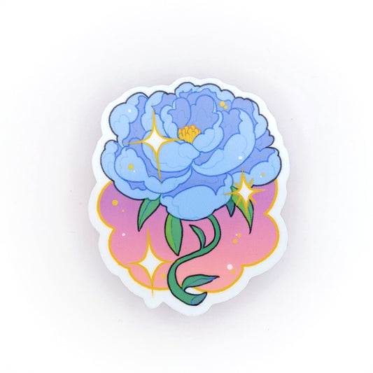 Moonlit Peony Sticker